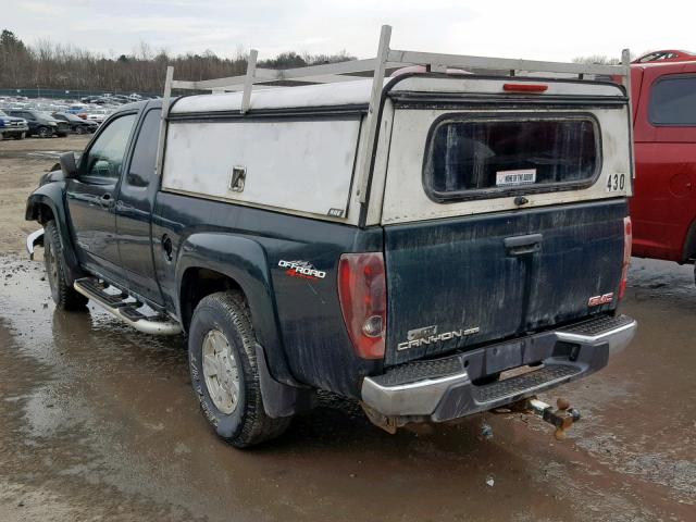 1GTDT196958217187 - 2005 GMC CANYON GREEN photo 3