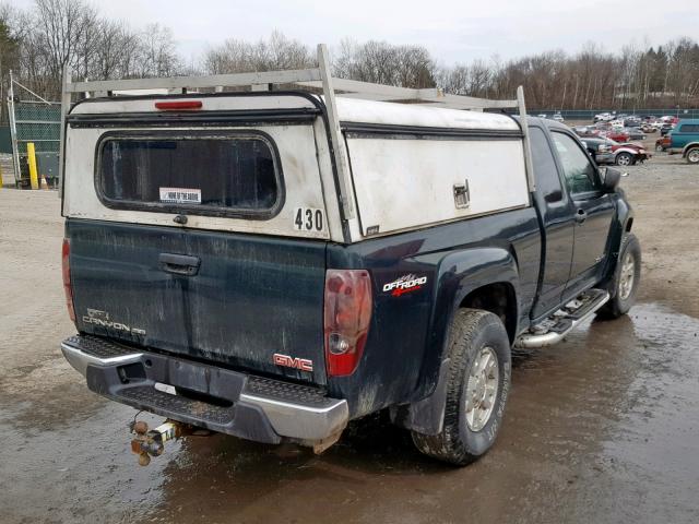 1GTDT196958217187 - 2005 GMC CANYON GREEN photo 4
