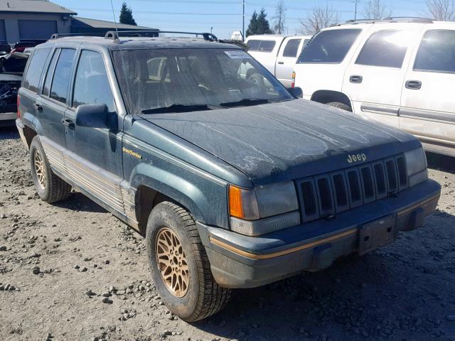 1J4GZ78Y8PC643965 - 1993 JEEP GRAND CHER GREEN photo 1