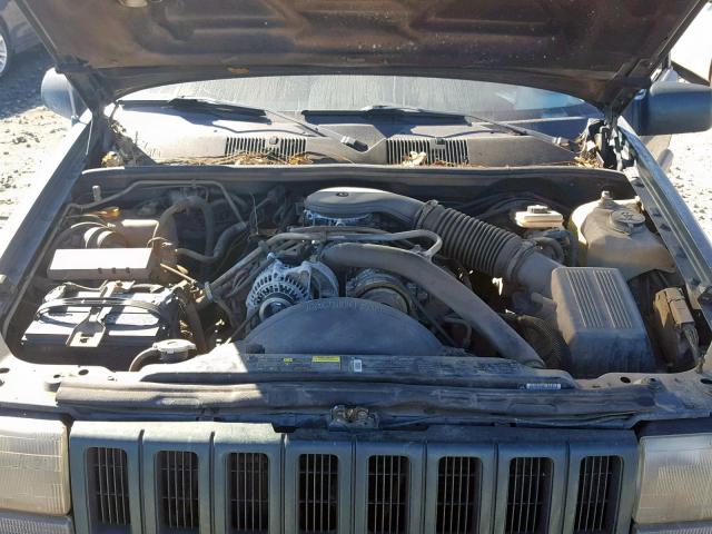 1J4GZ78Y8PC643965 - 1993 JEEP GRAND CHER GREEN photo 7