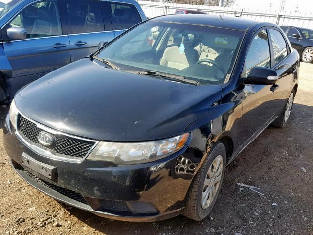 KNAFU4A21A5869231 - 2010 KIA FORTE EX BLACK photo 2