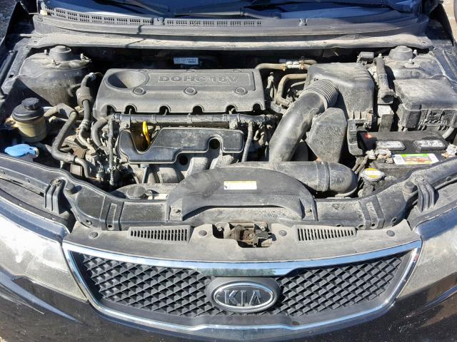 KNAFU4A21A5869231 - 2010 KIA FORTE EX BLACK photo 7