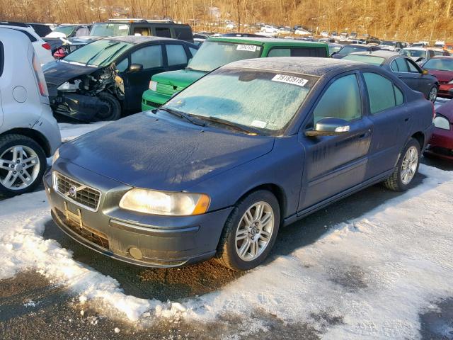 YV1RH592072601726 - 2007 VOLVO S60 2.5T BLUE photo 2