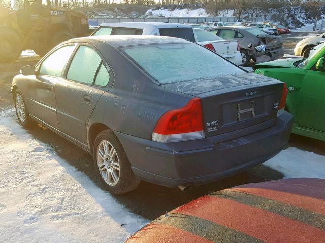 YV1RH592072601726 - 2007 VOLVO S60 2.5T BLUE photo 3