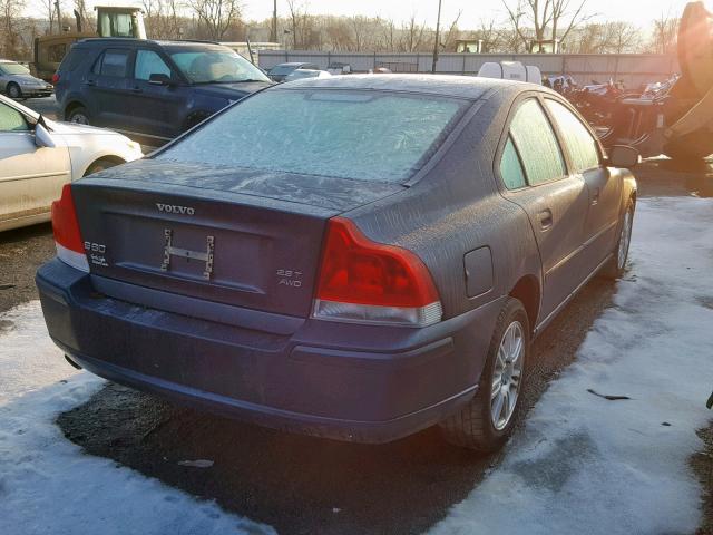 YV1RH592072601726 - 2007 VOLVO S60 2.5T BLUE photo 4