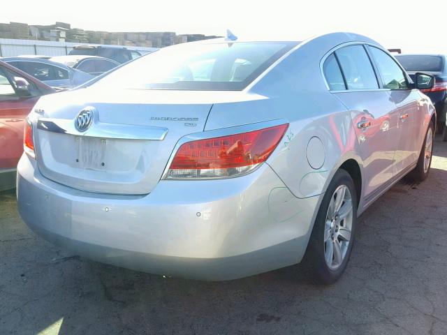 1G4GC5EG8AF179052 - 2010 BUICK LACROSSE C SILVER photo 4