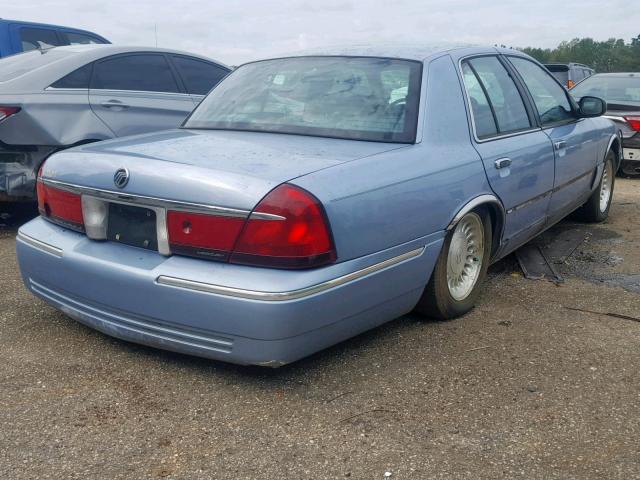 2MEFM75WXWX663623 - 1998 MERCURY GRAND MARQ BLUE photo 4