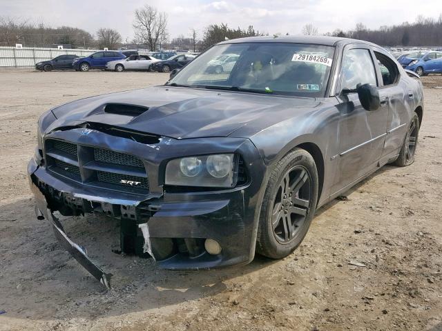 2B3LA73WX6H396804 - 2006 DODGE CHARGER SR BLACK photo 2