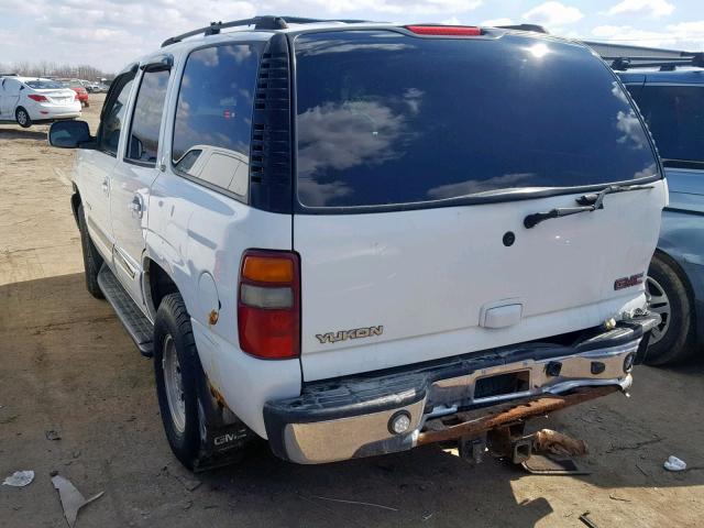 1GKEK13Z23J130865 - 2003 GMC YUKON WHITE photo 3