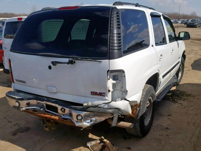 1GKEK13Z23J130865 - 2003 GMC YUKON WHITE photo 4