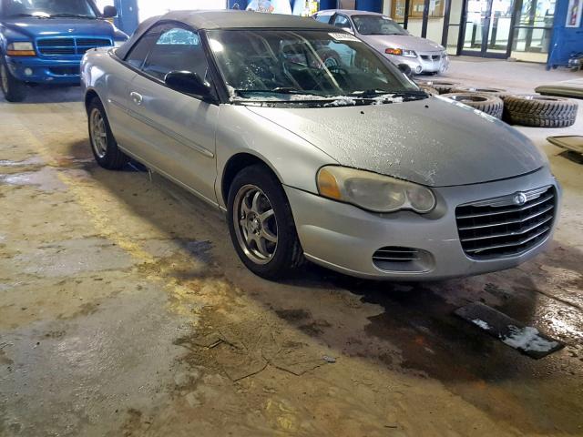 1C3EL75R84N391036 - 2004 CHRYSLER SEBRING GT SILVER photo 1