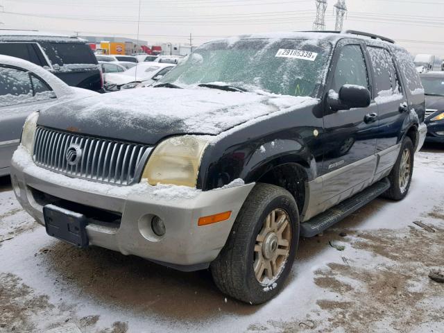 4M2ZU86K82ZJ43788 - 2002 MERCURY MOUNTAINEE BLACK photo 2