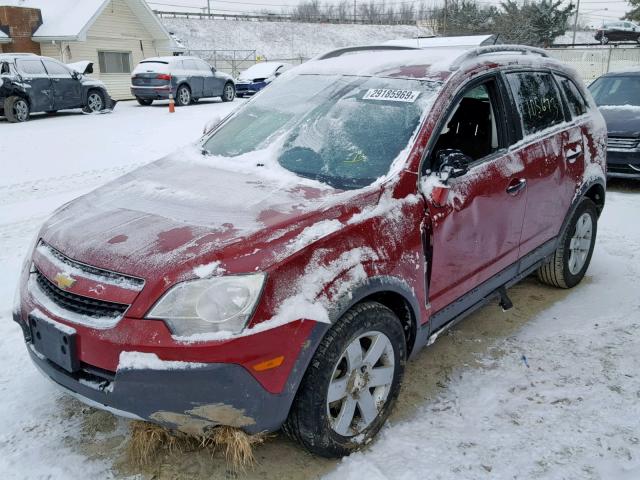 3GNAL2EK5CS649542 - 2012 CHEVROLET CAPTIVA SP RED photo 2