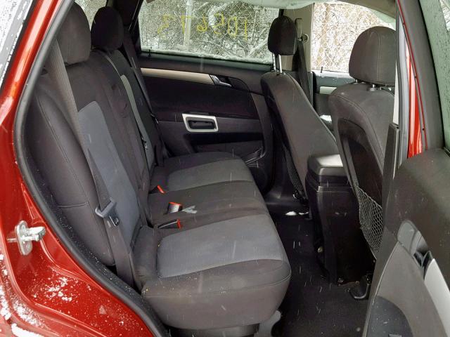 3GNAL2EK5CS649542 - 2012 CHEVROLET CAPTIVA SP RED photo 6