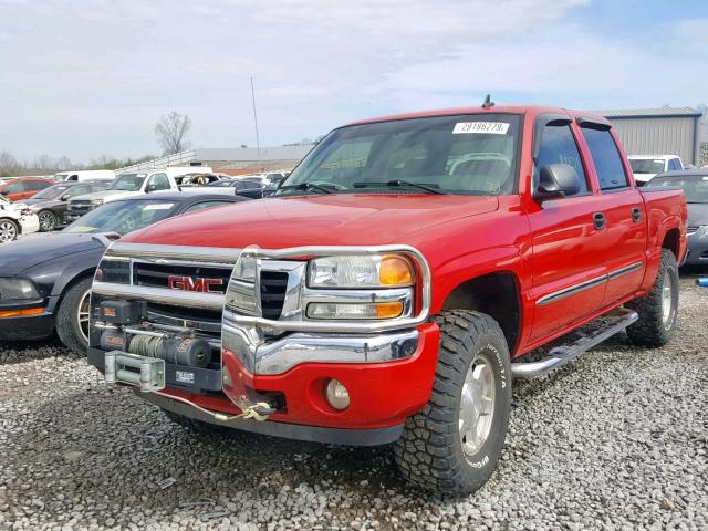 2GTEK13T061188897 - 2006 GMC NEW SIERRA RED photo 2