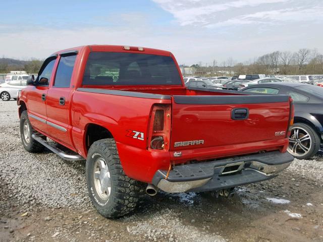 2GTEK13T061188897 - 2006 GMC NEW SIERRA RED photo 3