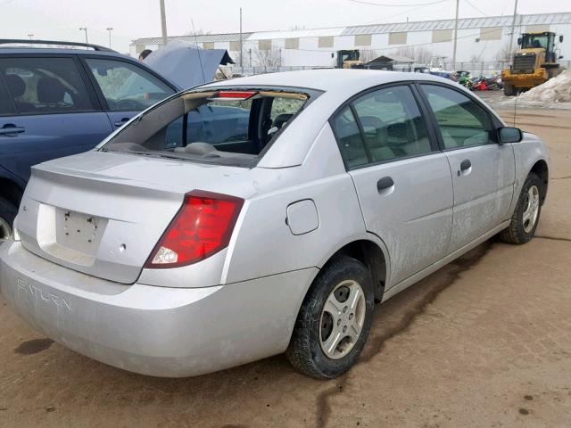 1G8AF52F24Z201508 - 2004 SATURN ION LEVEL SILVER photo 4