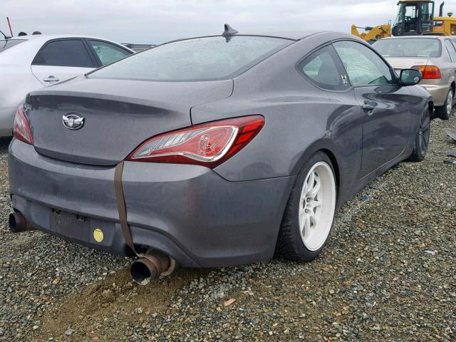 KMHHT6KD2DU097855 - 2013 HYUNDAI GENESIS CO GRAY photo 4