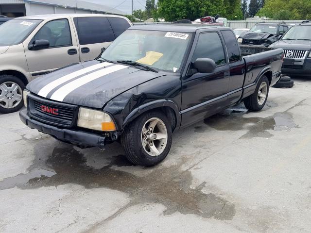 1GTCS19W418102974 - 2001 GMC SONOMA BLACK photo 2