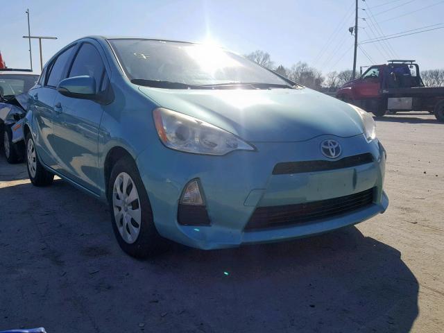 JTDKDTB39C1008439 - 2012 TOYOTA PRIUS C BLUE photo 1