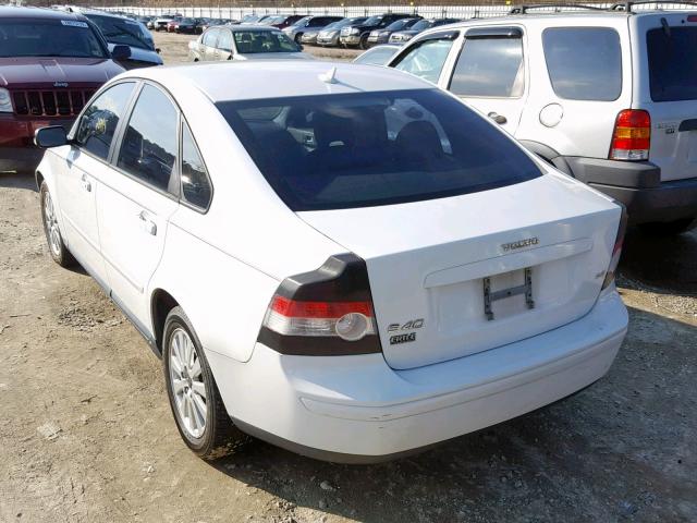 YV1MS382652049258 - 2005 VOLVO S40 2.4I WHITE photo 3