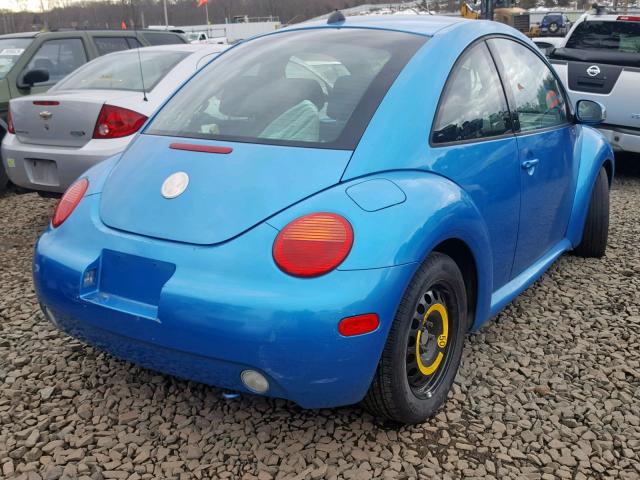 3VWGK31CX4M419332 - 2004 VOLKSWAGEN NEW BEETLE Mavi foto 4