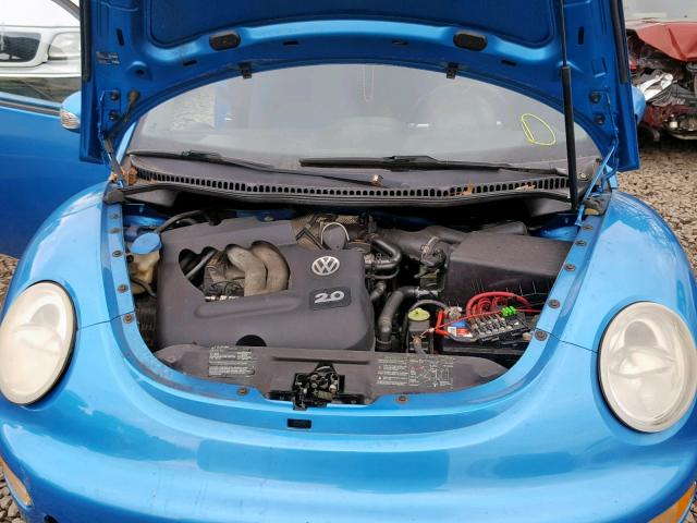 3VWGK31CX4M419332 - 2004 VOLKSWAGEN NEW BEETLE Mavi foto 7