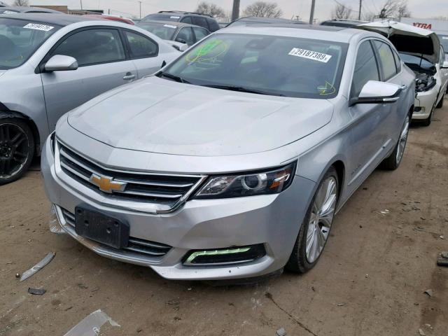 2G1165S34F9109432 - 2015 CHEVROLET IMPALA LTZ SILVER photo 2