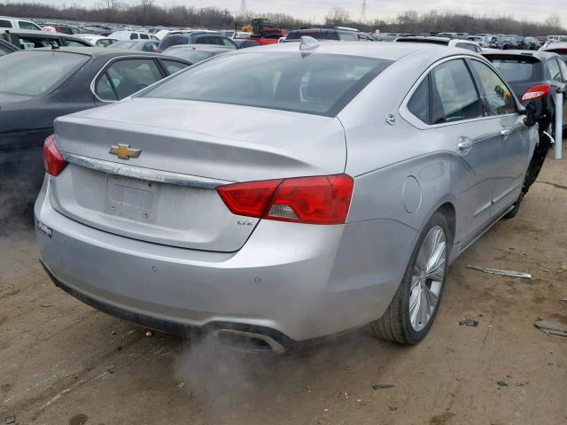 2G1165S34F9109432 - 2015 CHEVROLET IMPALA LTZ SILVER photo 4