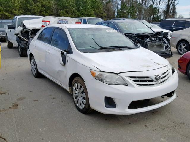 2T1BU4EE0DC980589 - 2013 TOYOTA COROLLA BA WHITE photo 1