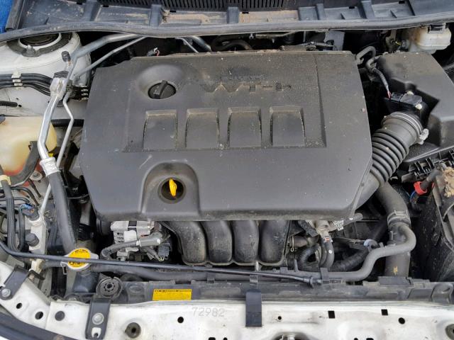 2T1BU4EE0DC980589 - 2013 TOYOTA COROLLA BA WHITE photo 7