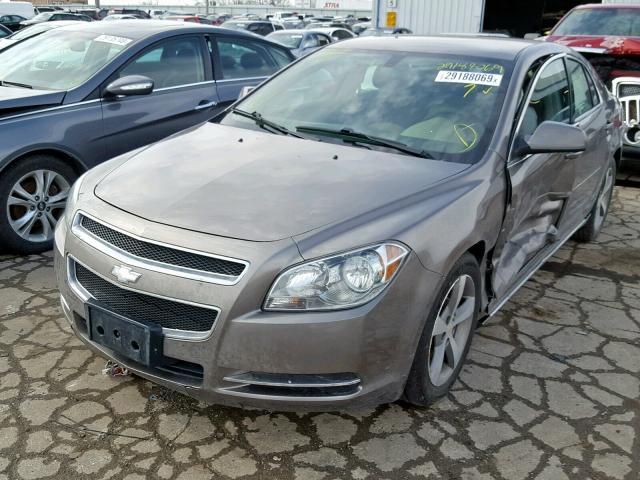1G1ZC5EU7BF176396 - 2011 CHEVROLET MALIBU 1LT ყავისფერი ფოტო 2