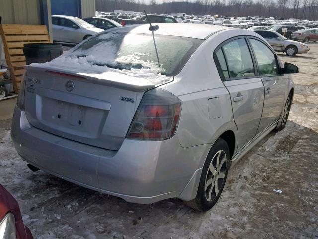 3N1AB6AP0BL716726 - 2011 NISSAN SENTRA 2.0 SILVER photo 4