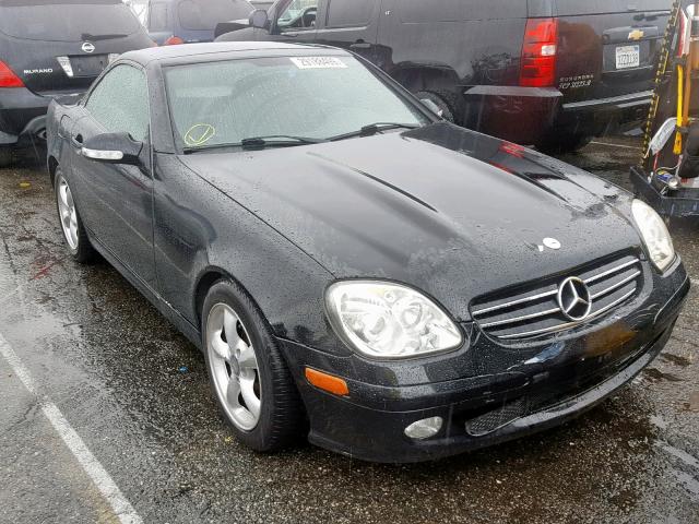 WDBKK65F21F176466 - 2001 MERCEDES-BENZ SLK 320 BLACK photo 1