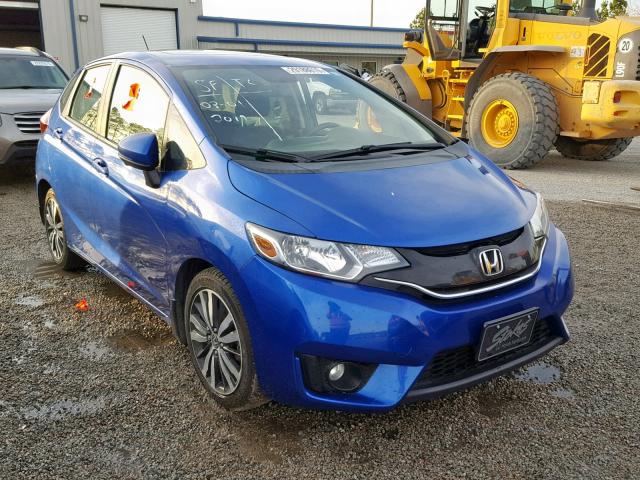 3HGGK5G89FM741577 - 2015 HONDA FIT EX BLUE photo 1