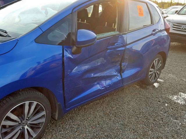 3HGGK5G89FM741577 - 2015 HONDA FIT EX BLUE photo 10