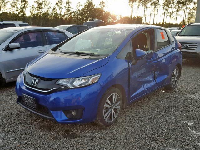 3HGGK5G89FM741577 - 2015 HONDA FIT EX BLUE photo 2