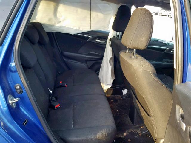 3HGGK5G89FM741577 - 2015 HONDA FIT EX BLUE photo 6