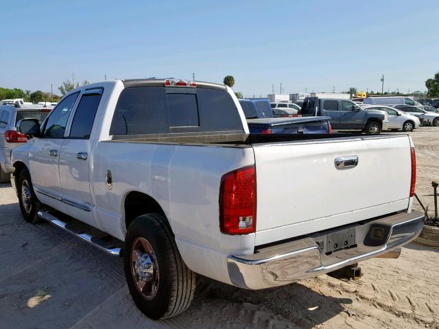 3D7KR28C56G145067 - 2006 DODGE RAM 2500 S WHITE photo 3