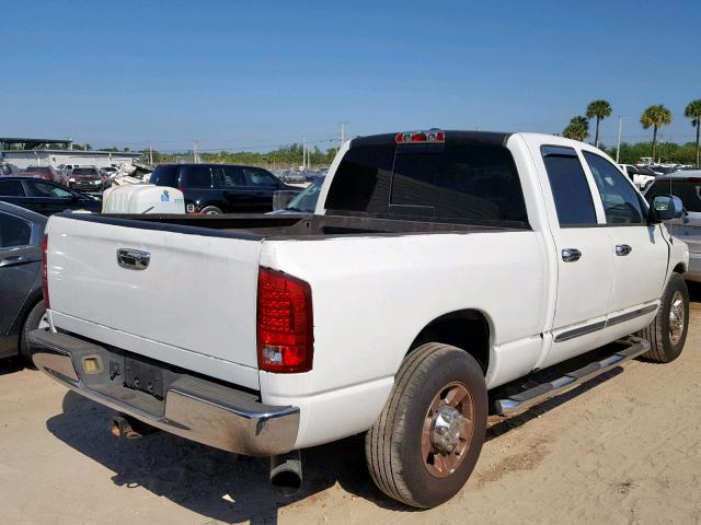 3D7KR28C56G145067 - 2006 DODGE RAM 2500 S WHITE photo 4