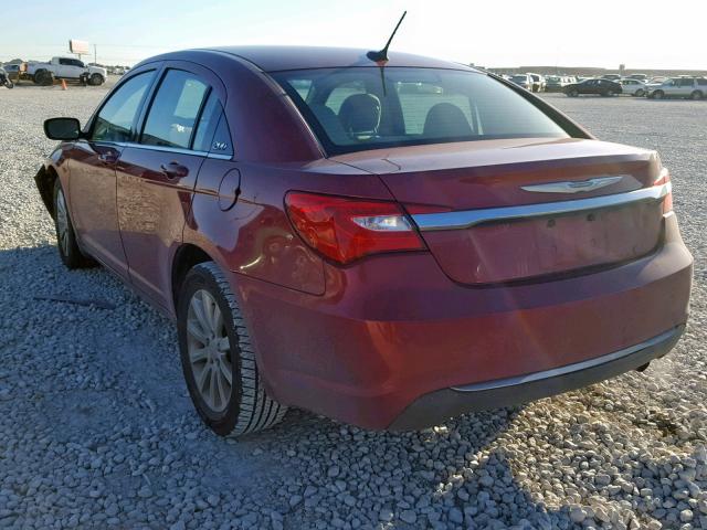 1C3CCBBB2CN288890 - 2012 CHRYSLER 200 TOURIN RED photo 3