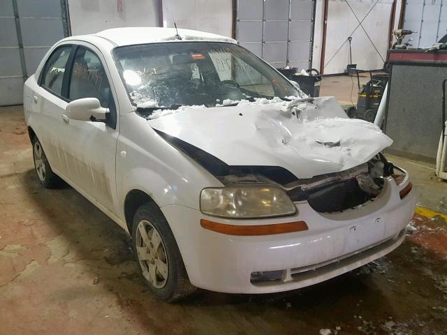 KL1TD56626B650379 - 2006 CHEVROLET AVEO BASE Ақ фото 1