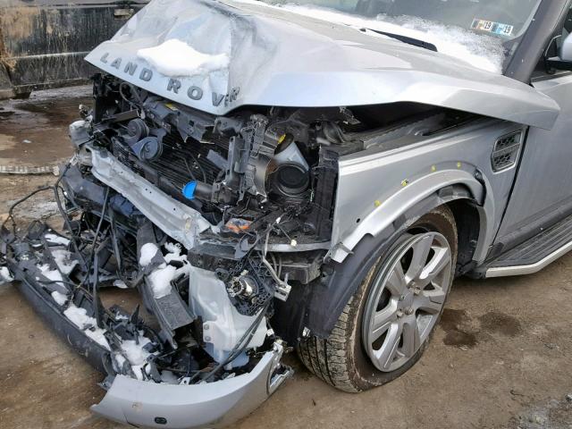 SALAG2V63GA808302 - 2016 LAND ROVER LR4 HSE SILVER photo 9