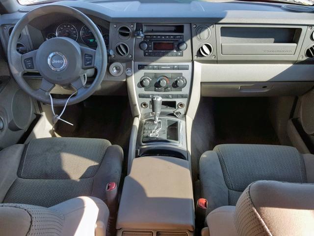 1J8HG48K86C363190 - 2006 JEEP COMMANDER BROWN photo 9