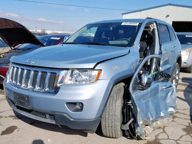 1C4RJEBT6DC534391 - 2013 JEEP GRAND CHER BLUE photo 2