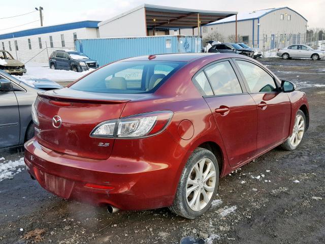 JM1BL1S67A1157883 - 2010 MAZDA 3 S RED photo 4