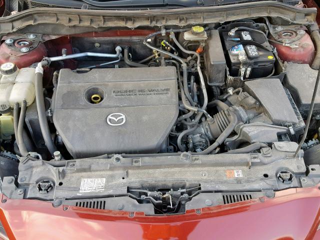 JM1BL1S67A1157883 - 2010 MAZDA 3 S RED photo 7