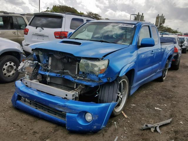 5TETU22N46Z155858 - 2006 TOYOTA TACOMA X-R BLUE photo 2