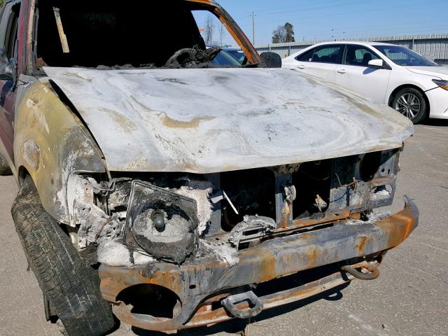 1FMZU67E22UB94280 - 2002 FORD EXPLORER S MAROON photo 9