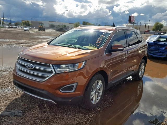 2FMPK3K81HBC55629 - 2017 FORD EDGE TITAN ORANGE photo 2